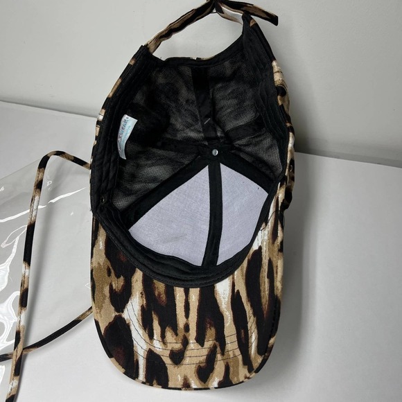 Nordstrom Leopard Cap w/removable Face Shield - Picture 7 of 8